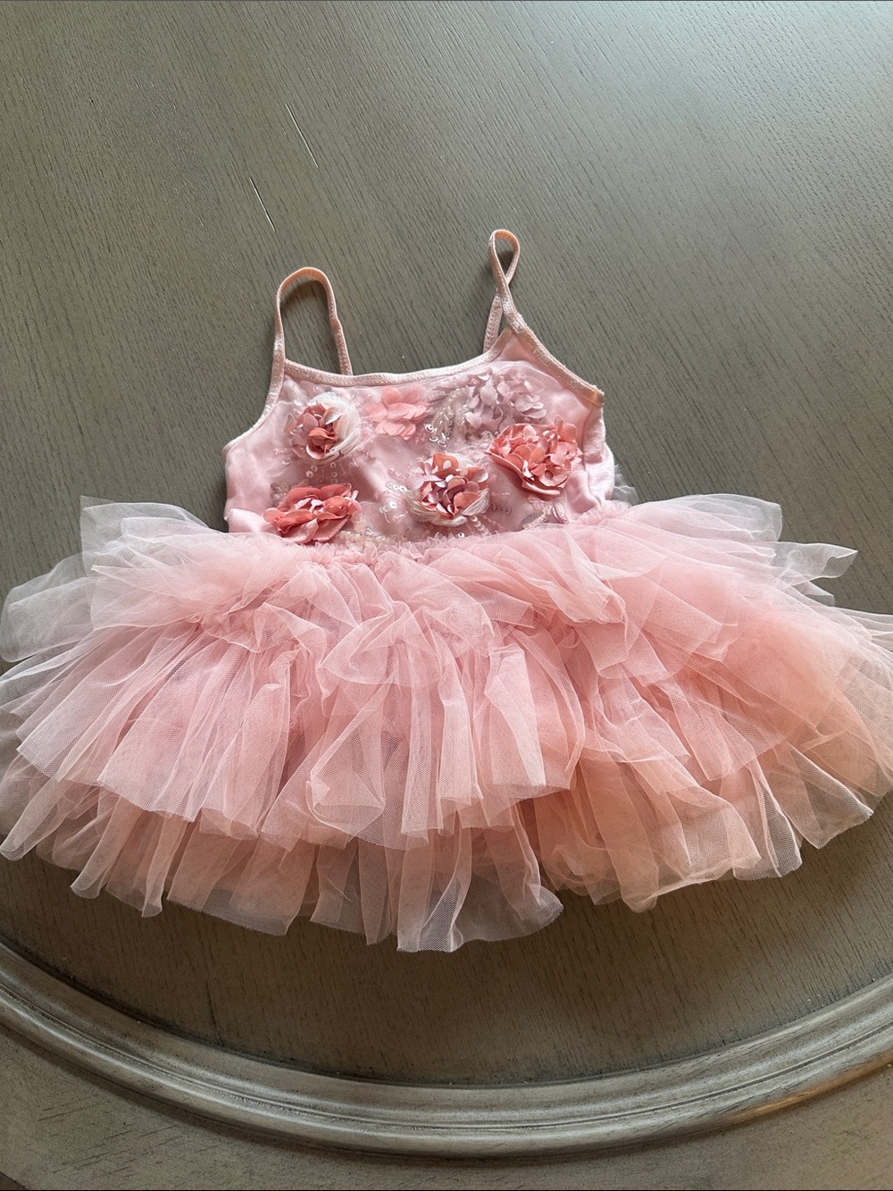 Tutu Du Monde Blush Pink Floral Tulle Tutu Dress